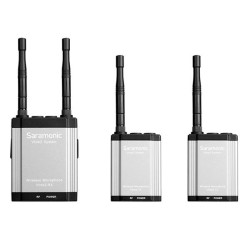 Saramonic Vlink2 Kit2 - sistema de micrófono inalámbrico de comunicación bidireccional de 2,4 GHz (2xTX+RX)