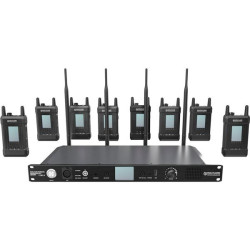 Hollyland sistema de comunicación inalámbrico  SYSCOM 1000T-8B - 9 auriculares con micrófono