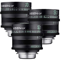 Xeen CF Kit de 3 lentes 24 mm 50 mm y 85 mm para Canon EF 