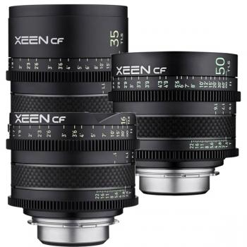 Xeen CF Kit de 3 lentes 16mm. 35mm. y 50mm. para Canon EF 