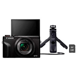 Canon Powershot G7X MARK III Negra Vlogger kit - Cámara compacta de 20,1 Mpx y 4K - 3637C027
