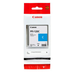 Tinta Canon PFI-120 Cyan de 130 ml para impresoras imagePROGRAF - PFI-120C