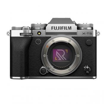 Fujifilm X-T5 Plata | Fuji X-T5 Silver | Vista frontal sensor Aps-c