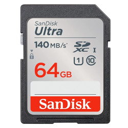 TARJETA MEMORIA SANDISK SDXC ULTRA UHS-I 64GB 140MB/S  (CLASE 10)