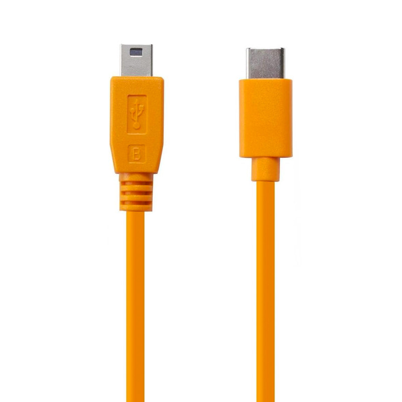 TETHER TOOLS AIR DIRECT CABLE USB-C A USB 2.0 MINI B 5 PIN CABLE (2PK)
