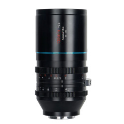 Objetivo anamórfico Sirui 135 mm T2.9 1.8X para montura Canon RF | Comprar lente anamórfica destello azul