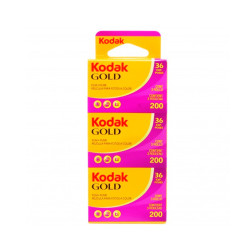 Carrete Kodak 36 exp ISO 200 - Blister de 3 unidades