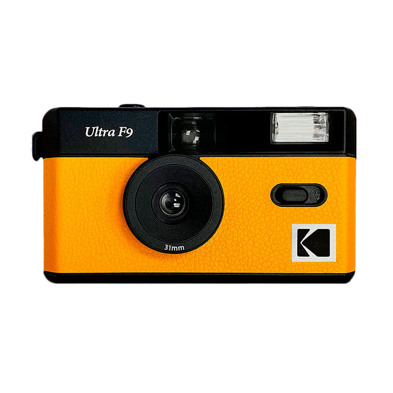 Kodak Cámara analógica Ultra F9 Amarilla de 35 mm Con Flash integrado