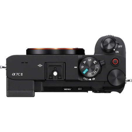 Sony Alpha 7C Mark II Black | ILCE-7CM2B | Alpha 7CMII Negra - plano cenital