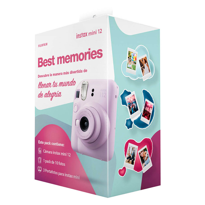 Fujifilm Instax Mini 12 Clay White Kit Best Memories