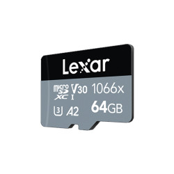 Lexar Tarjeta Micro SD Silver Series UHS-I 64 GB 1066x V60 160 MBs