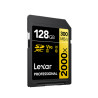 Lexar SDXC 128 GB Pro Gold Series UHS-II 2000x V90