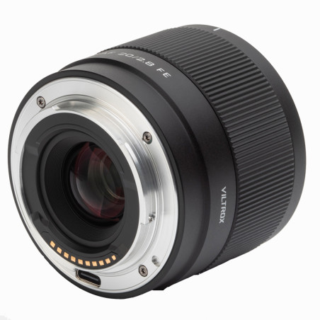 Viltrox AF 20 mm F2.8 para Sony E-Mount  - Bayoneta metálica y contactos dorados
