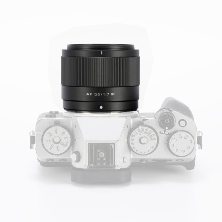 Viltrox AF 56 mm F1.7 Fujifilm X-Mount - Plano cenital en cámara (no incluida)