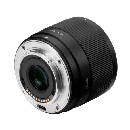 Viltrox AF 35 mm F1.7 Air E-Mount - Bayoneta metálica, contactos dorados y USB-C para actualizaciones de firmware