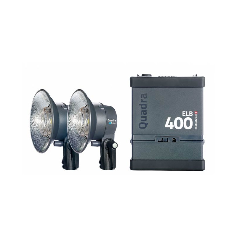 KIT ELINCHROM ELB 400 TWO ACTION HEADS TO GO    EL10414.1