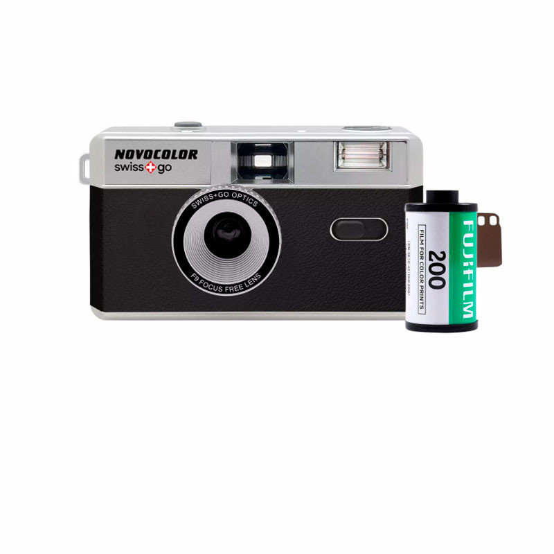 Fujifilm Cámara analógica WPS Novocolor 35 mm con carrete 200 ASA 36 Exp. | Cámaras desechables y recargables | Fujifilm | Foto Ruano PRO