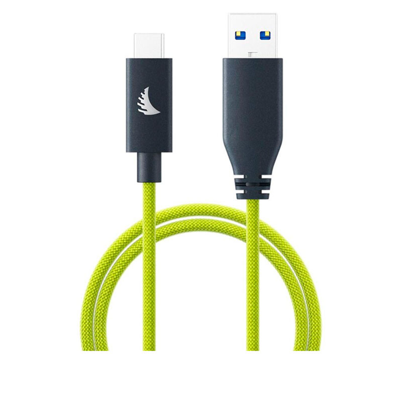 Angelbird Cable USB-A a USB C 3.2 Solid Flex Lime 32 cm | Cables fotografía y vídeo | ANGELBIRD | Foto Ruano PRO