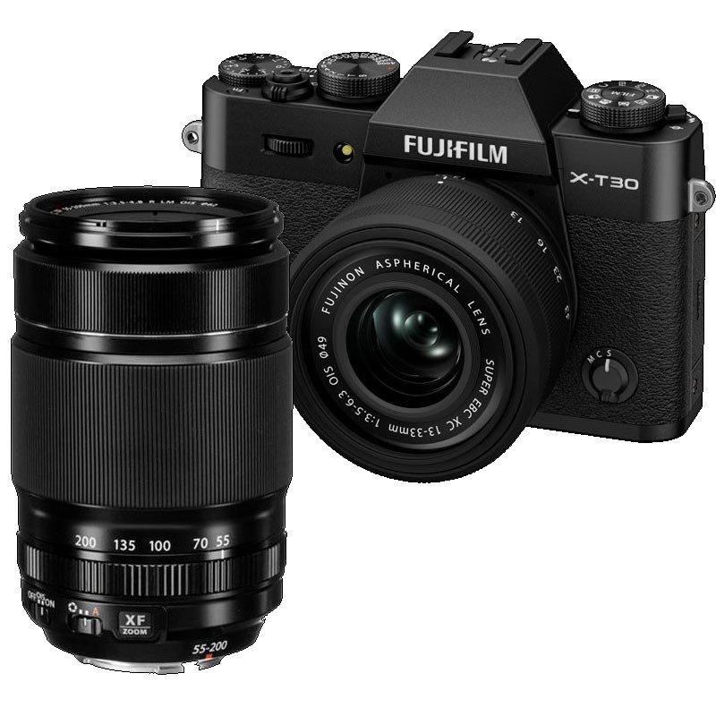 Fujifilm X-T30 III Black + 13-33 mm y 55-200 mm | Fuji X-T30 III | Cámaras sin espejo / Evil | Fujifilm | Foto Ruano PRO