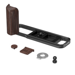 Smallrig 6237 L-Shaped Mount Plate With Wooden Handle Fujifilm X-E5 (Ebony, Black)