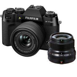 Fujifilm X-T50 Black + 15-45 mm + XF 23 mm F2 R LM WR Black