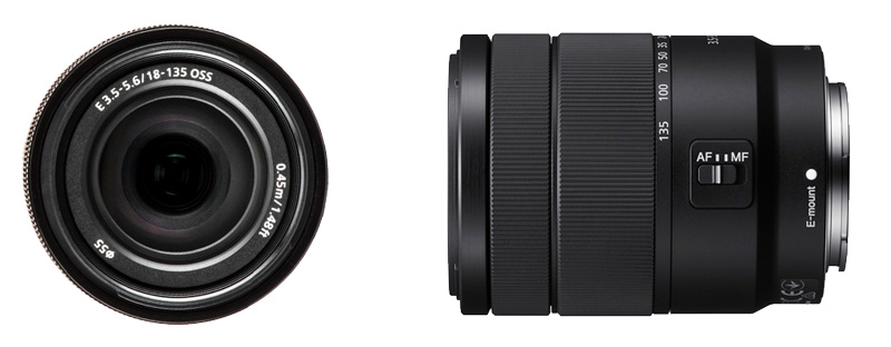 Sony 18-135 mm ƒ3,5-5,6 OSS, objetivo zoom estándar cámaras formato APS-C y  montura E