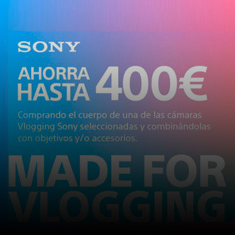 Ahorra hasta 400€ en cámaras Sony Vlogging