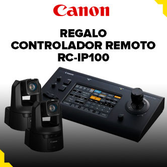 Promoción cámaras Canon PTZ con controlador remoto de regalo