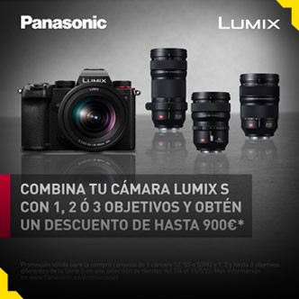 [FINALIZADA] Descuento hasta 900€ al comprar tu Lumix S5 II + Objetivos seleccionados