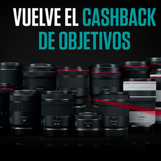 Cashback de objetivos Canon RF